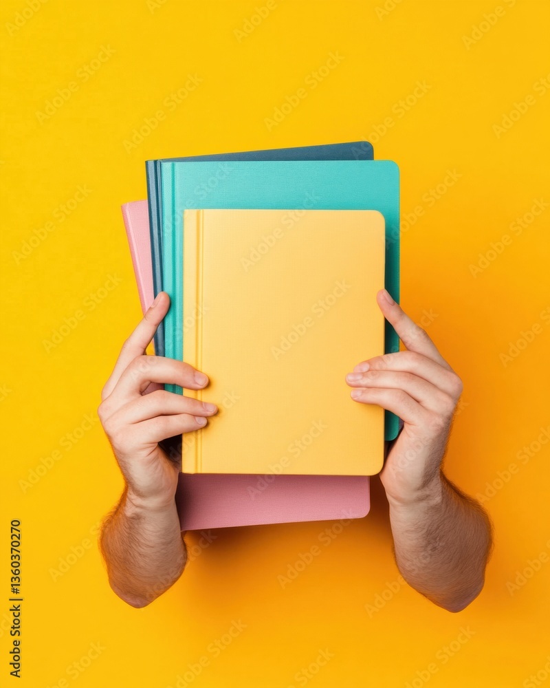 Poster vibrant digital learning essentials minimalist color-block study guide for gen z knowledge seekers -