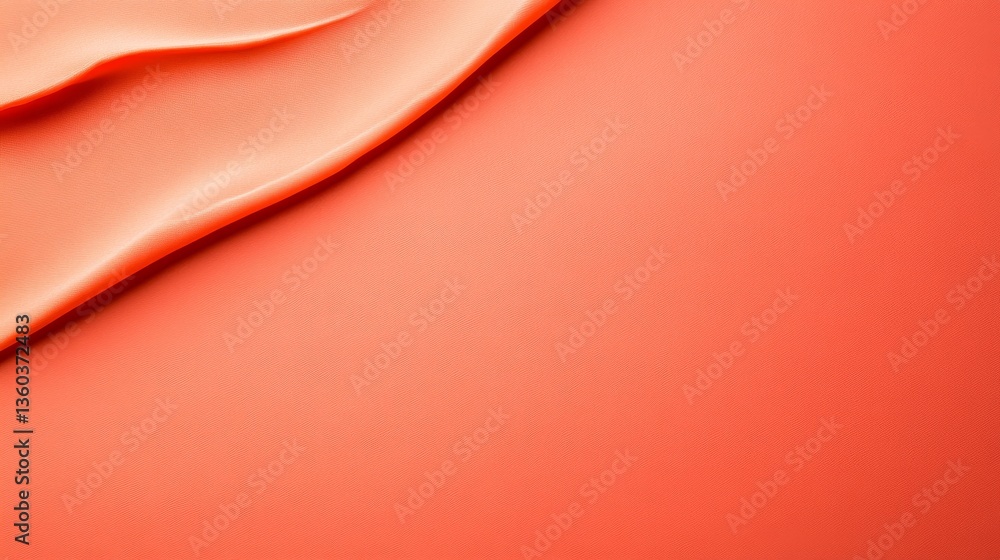 Poster A ripe banana is positioned diagonally on a vivid coral pink surface, creating a striking minimalist design with ample copy space on the left side for text
