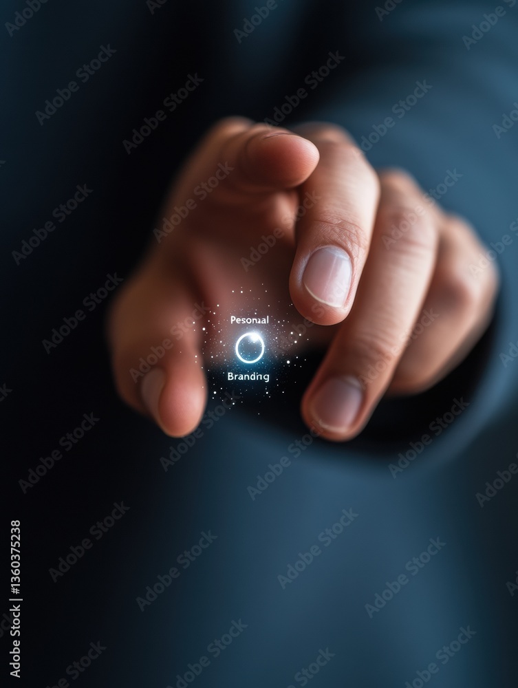Poster Immersive Digital Identity Next-Gen Professional Branding through Augmented Touchscreen Interaction - Empowering Millennial Career Evolution in Hyperconnected Workspace