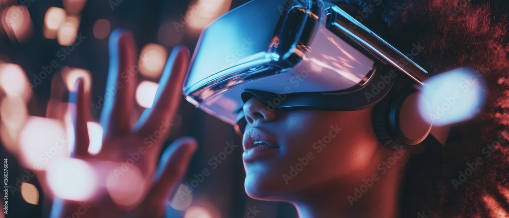 Poster Immersive XR Experience Gen Z Innovator Exploring Metaverse Interactions through Cutting-Edge Virtual Reality Design, Blending Digital Transformation and Human-Centric Technology
