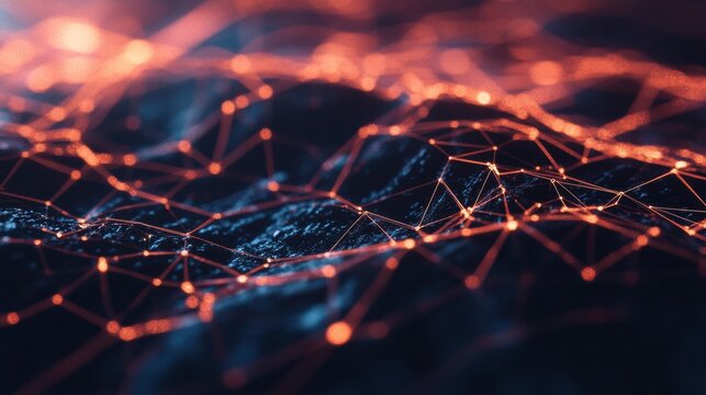 Quantum Neural Networks Immersive AI Visualization of Digital Connectivity, Futuristic Data Landscape Revealing Transformative Tech Ecosystems