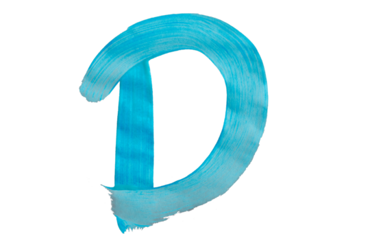 brush stroke hand drawn PNG image with transparent background letter - Powered by Adobe