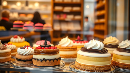 Cupcakes in a shop