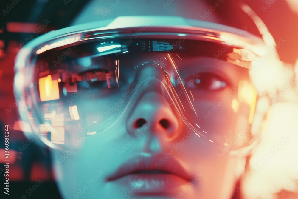 Aufkleber Next-Gen AR Immersion High-Performance Smart Glasses Redefining Digital Perception for Tech-Savvy Millennials and Gen Z Innovators