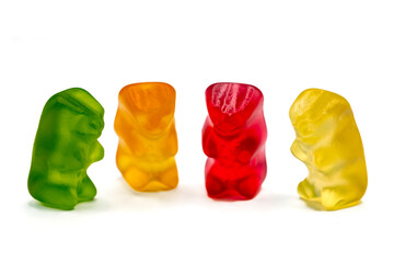 Set of jelly gummy bears