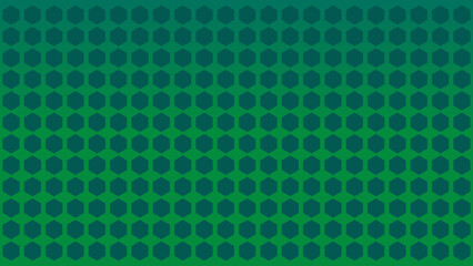 Green and Teal Hexagon Pattern Background, Abstract Geometric Design, Digital Illustration