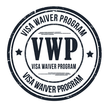 VWP ( Visa Waiver Program) grunge rubber stamp