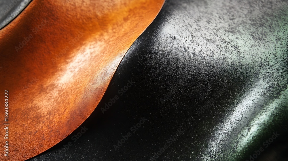 Poster curves and textures: an abstract study of contrasting textures and shapes, featuring a fusion of pol