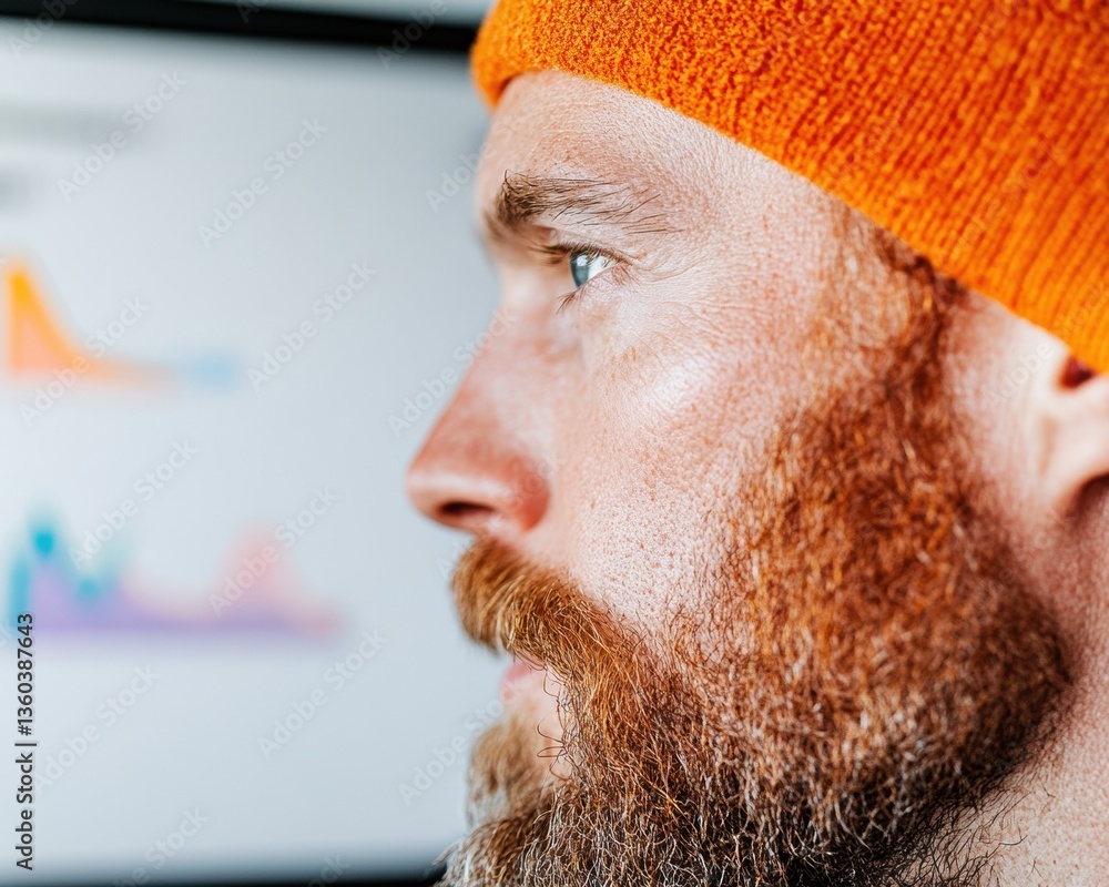 Aufkleber Dynamic Performance Analytics Immersive Data Visualization for Remote Work Professionals - Next-Gen Productivity Insights with Fluid Digital Monitoring