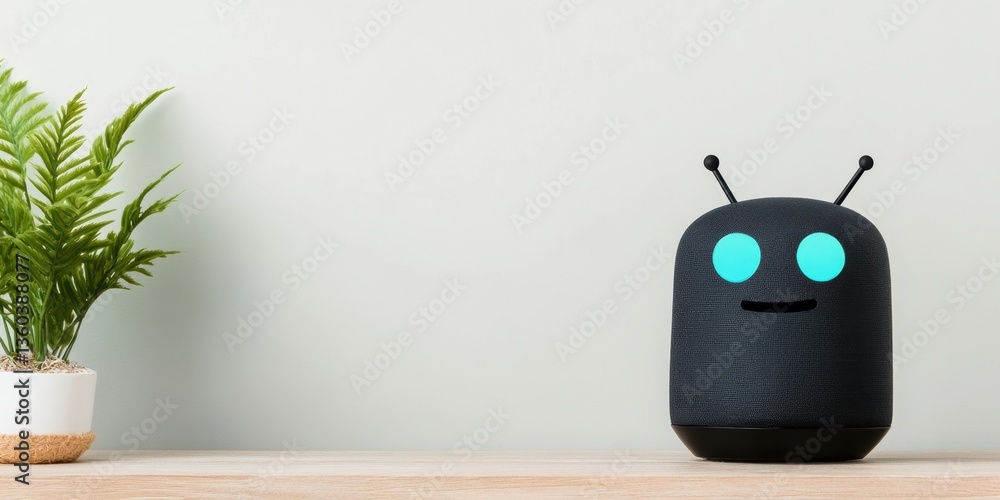 Leinwandbilder minimalist ai companion sleek robotic assistant with biophilic design - cutting-edge digital interac