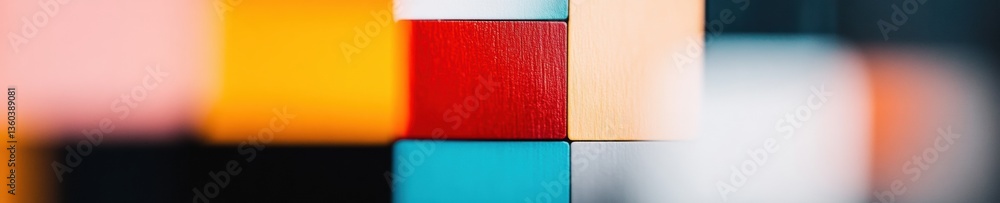 Poster Minimalist Color Block Design Geometric Abstract Composition Exploring Digital Aesthetics, Modern Visual Branding, and Contemporary Creative Expression