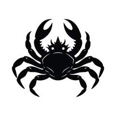 A king crab silhouette vector art illustration