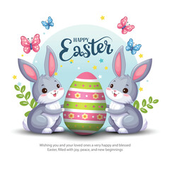 Happy easter. abstract vector illustration design