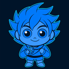 A cute cartoon owl vector illustration with a sweet, funny face