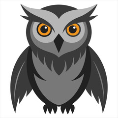 Naklejka premium owl on white background