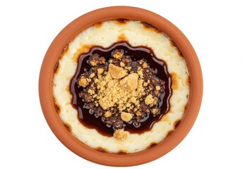 apple pie and raisin cake dessert