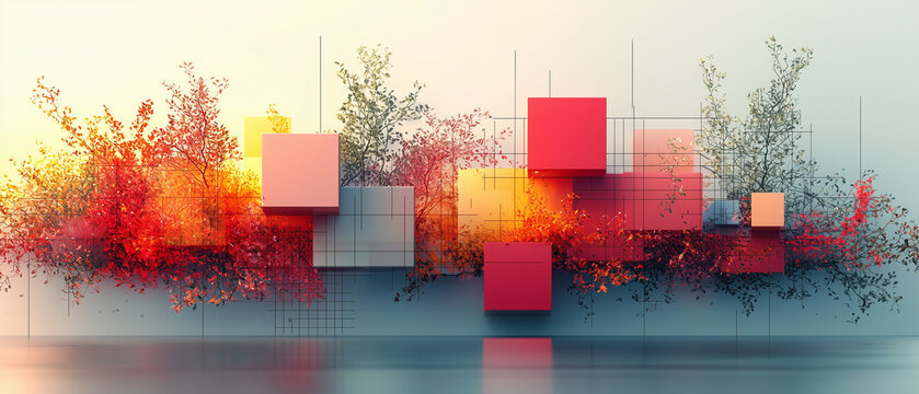 Illustration moderne et minimaliste &ndash; Concept d&rsquo;innovation et de croissance