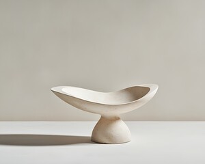 Sculptural Bowl for Studio Setting, Minimalist Design.