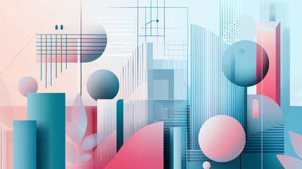 Illustration moderne et minimaliste – Concept d’innovation et de croissance