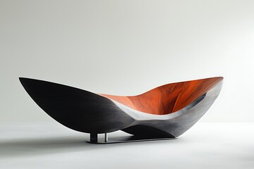 Sculptural Wood Bowl for Studio Setting.