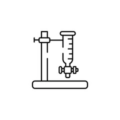 Burette icon design with white background stock illustration