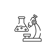 Lab icon design with white background stock illustration