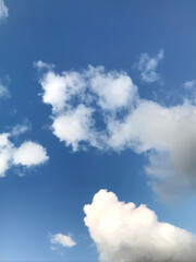 Fototapeta premium blue sky with beautiful clouds