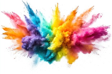 Rainbow powder explosion burst. (1)