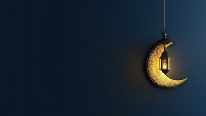 Ramadan Crescent Moon Lantern.