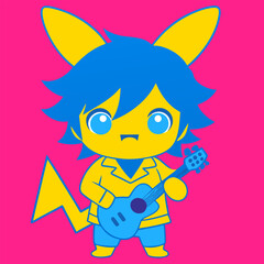 A bright yellow cartoon sun with a happy smiling face radiates warmth and fun in the summer sky