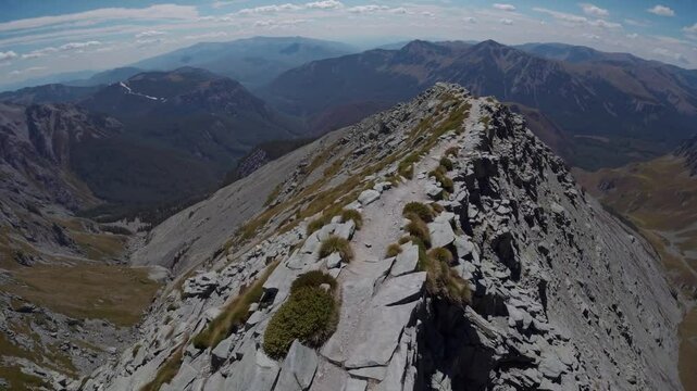 path in hte mountains