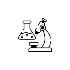 Lab icon design with white background stock illustration