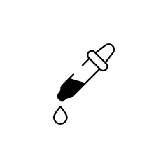 Dropper icon design with white background stock illustration