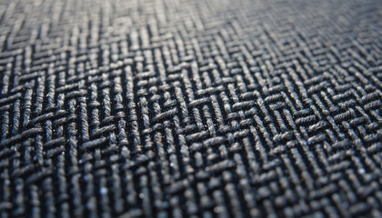 Dark Blue Woven Fabric Texture For Textile Design