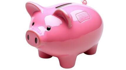 Obraz premium Pink Piggy Bank Savings
