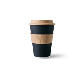 Eco-Friendly Coffee On-the-Go, A Sleek Recyclable Paper Cup Mockup for Sustainable Branding and Design Presentations, Emphasizing Corporate Responsibility and Minimalist Style