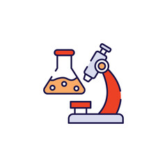 Lab icon design with white background stock illustration