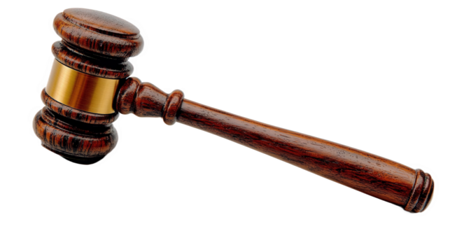Wooden Gavel for Legal Proceedings