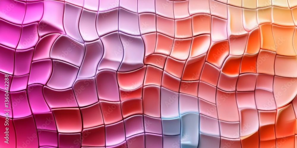 Poster abstract colorful geometric pattern design