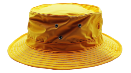 Yellow Bucket Hat Fashion Accessory
