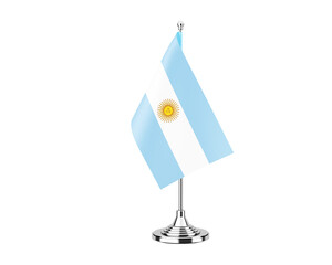 Argentina small national flag isolate background