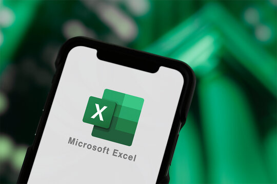 Guilherand-Granges, France - March 25, 2025. Microsoft Excel: Powerful spreadsheet software for data analysis, calculation, and visualization. Features formulas, charts, and VBA programming..