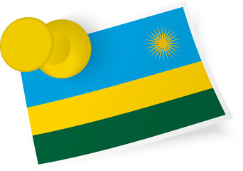 Rwanda Flag Pinned