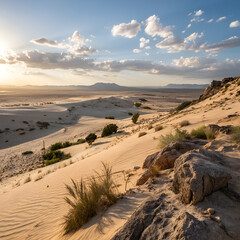 sand dunes in the desert