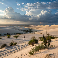 sand dunes in the desert