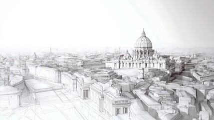 the Vatican, seemingly a digital image of the structure