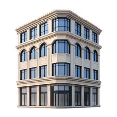 Obraz premium A building isolated on transparent background