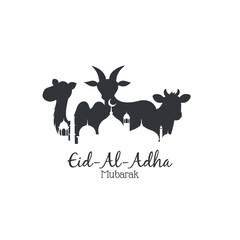 Eid al adha mubarak greeting banner