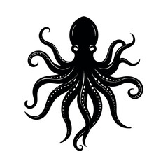 vector illustration of an octopus