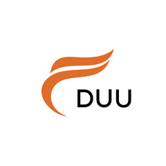 DUU creative minimalist letter logo.	